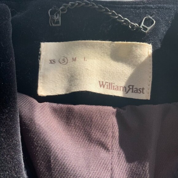 William Rast Black Velvet Fitted Structured Blazer Jacket - Picture 8 of 14